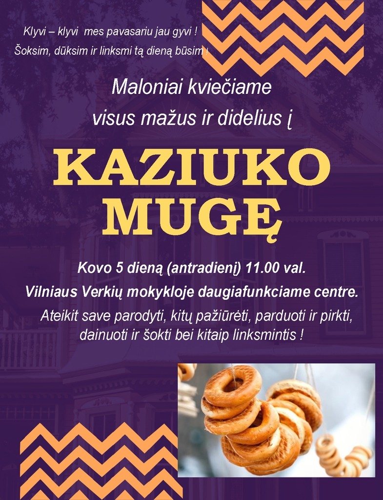 Kvietimas į Kaziuko mugę