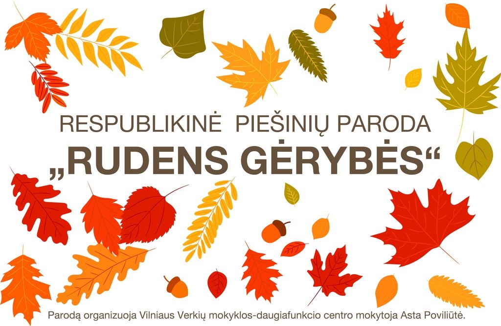 Respublikinė specialiųjų ugdymosi poreikių turinčių mokinių piešinių paroda „Rudens gėrybės“ 2025