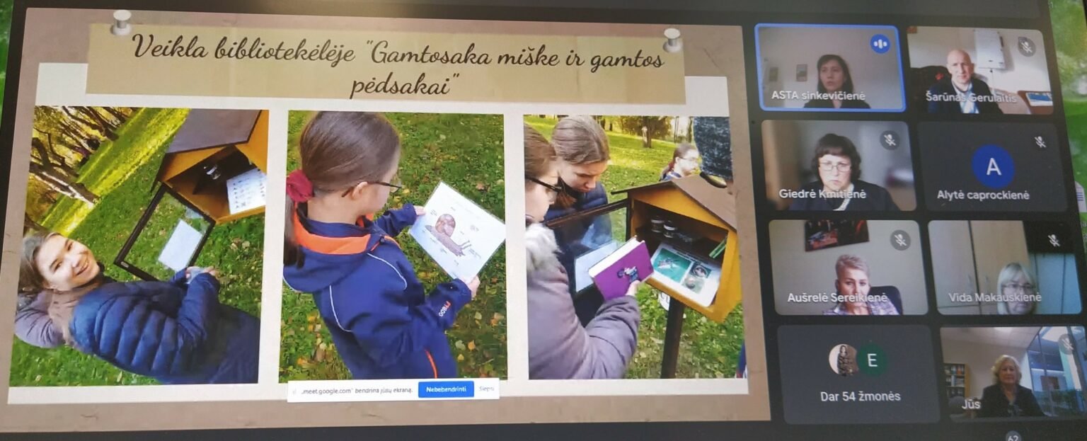 Edukacinių erdvių kūrimo ir naudojimo gerąja patirtimi pedagogai dalijosi seminare „Gamtos terapija“